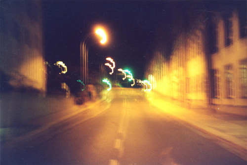 Weststrasse in der Nacht